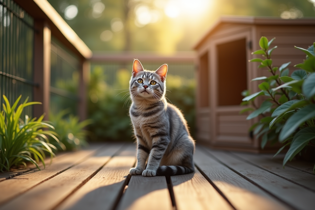 chat jardin